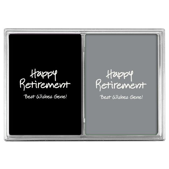 Studio Happy Retirement Double Deck Playing Cards